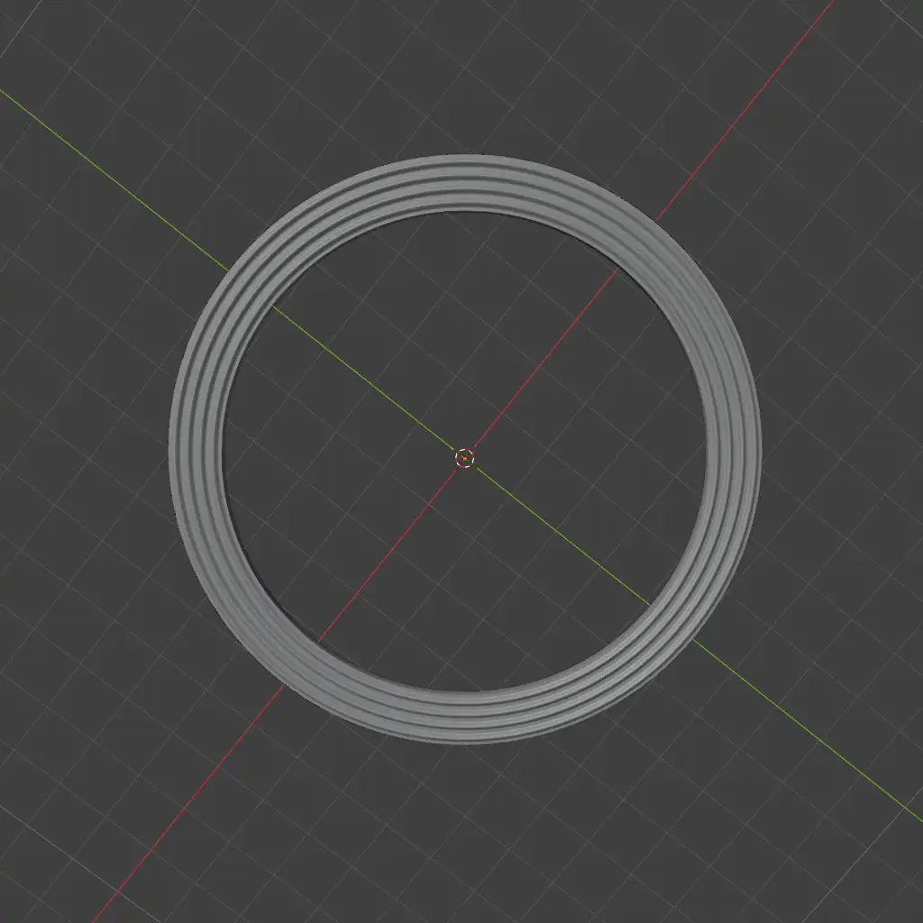 CAD-ontwerp van een kunststof afdichting met ribbels